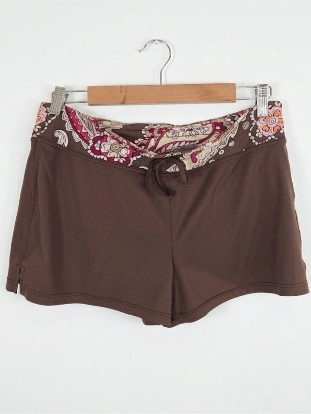 Athleta brown swim shorts